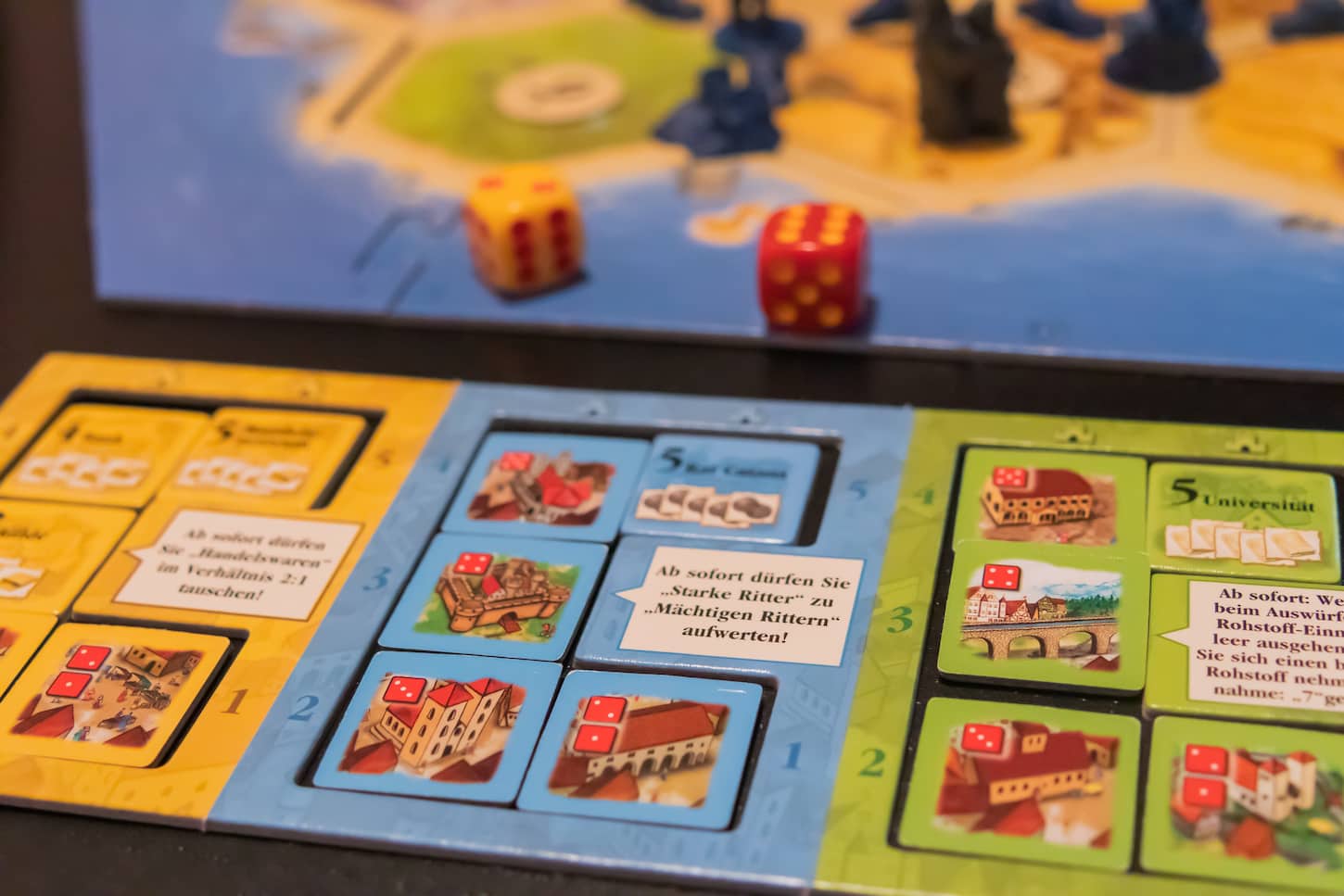 An image of a German board game called The Settlers of Catan.