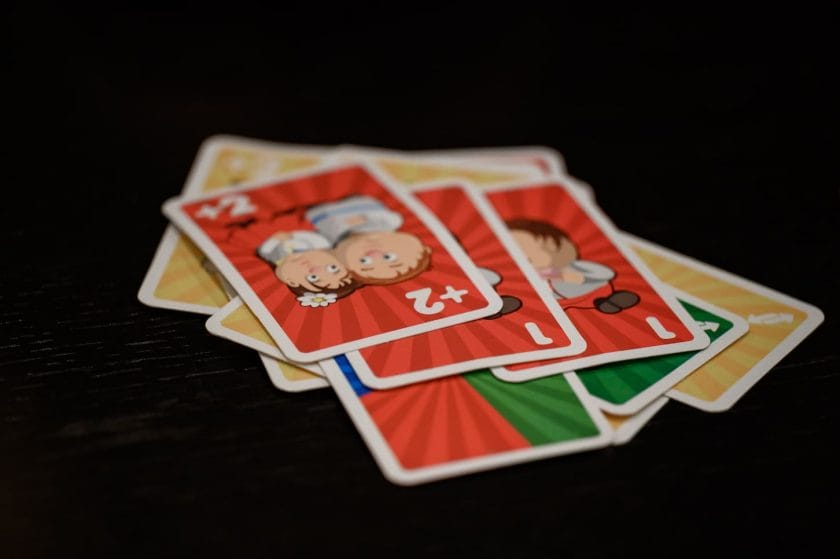An image of playing cards on a dark background.